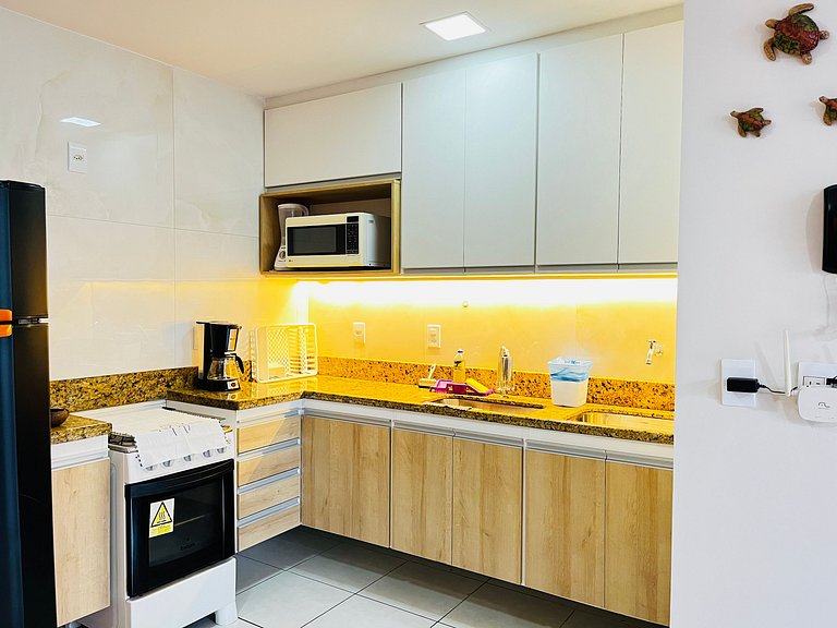 Apto Vista Mar Itaparica | Cama King & Piscina