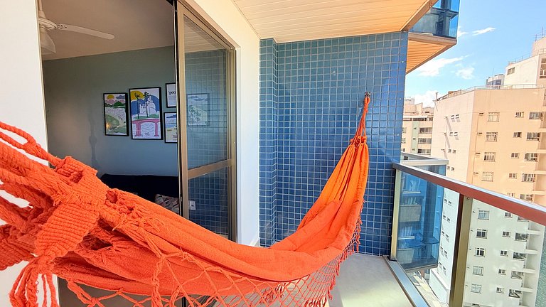 Vista para o mar na Praia da Costa|2 Qtos+ piscina
