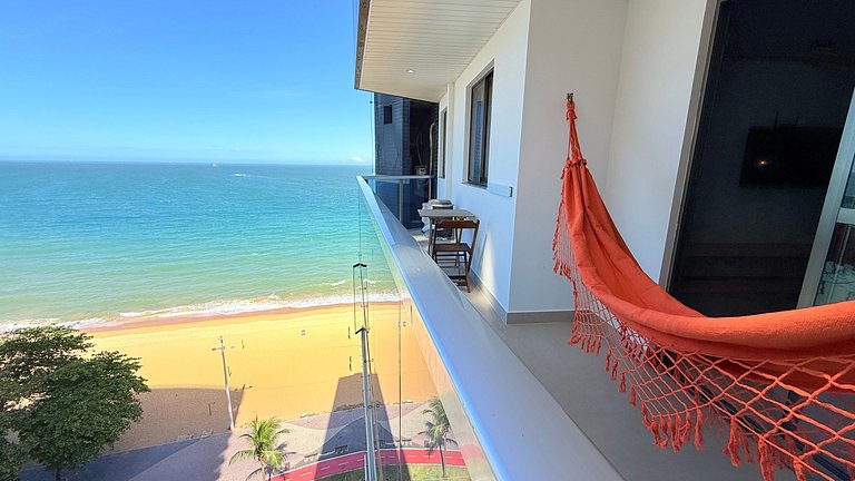 Vista para o mar na Praia da Costa|2 Qtos+ piscina