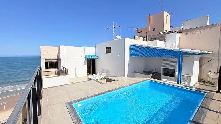 Cobertura Duplex Frente Mar c/ Piscina