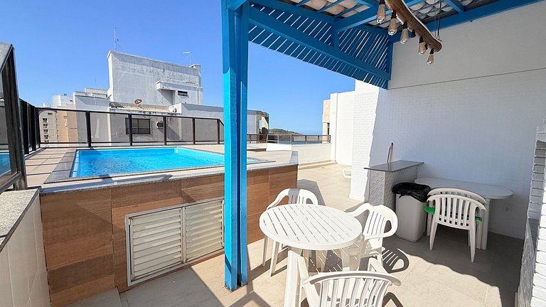 Cobertura Duplex Frente Mar c/ Piscina