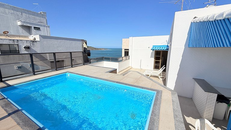 Cobertura Duplex Frente Mar c/ Piscina