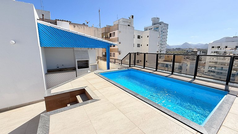 Cobertura Duplex Frente Mar c/ Piscina
