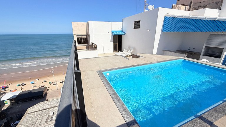 Cobertura Duplex Frente Mar c/ Piscina