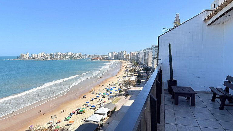 Cobertura Duplex Frente Mar c/ Piscina